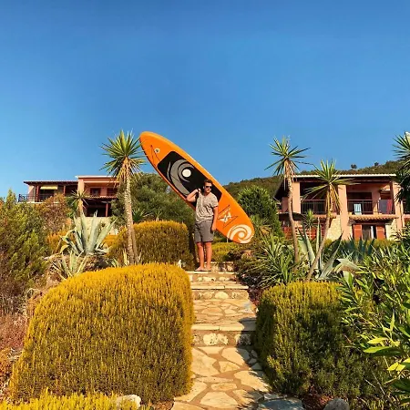 ヴィラ Beachfront Villa Eva Évyiros